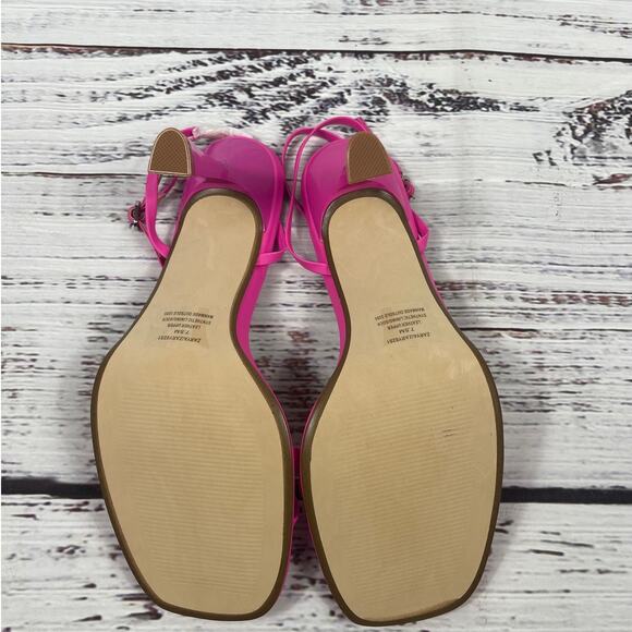 Steve Madden Women's Zarya Heeled Sandal pink Leath Size 7.5 - Picture 8 of 8
